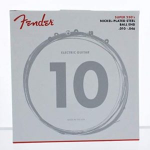 Fender 10 Nickel-Plated Steel Ball End Electric Guitar Strings - .010-.046