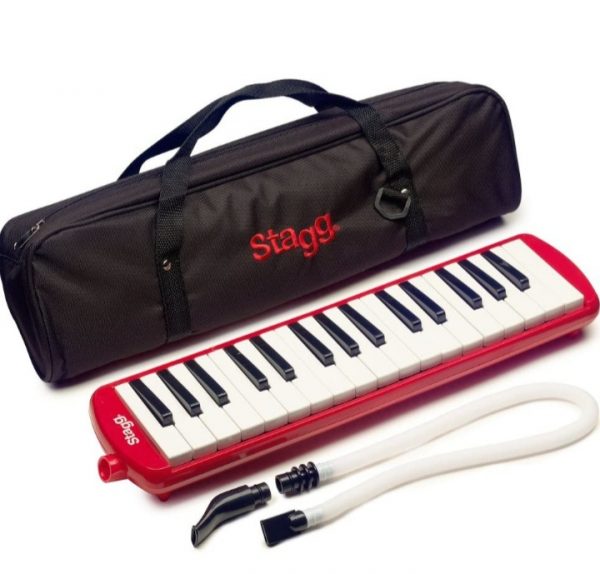 Stagg MELOSTA32RD 32 Note Melodica with Case - Red