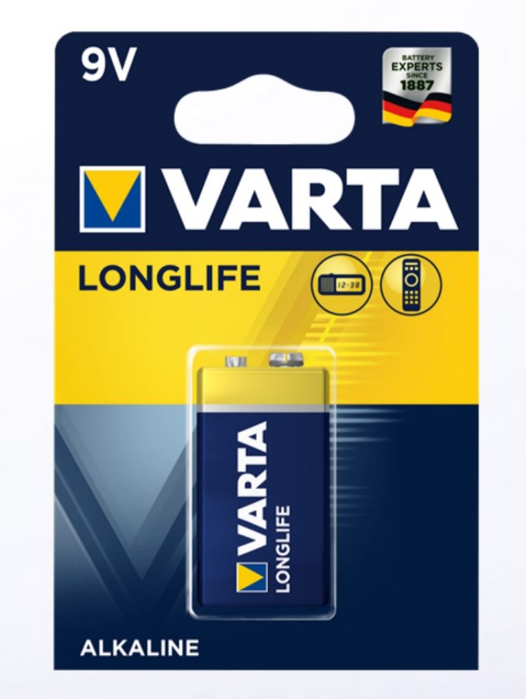 VARTA LONGLIFE ALKALINE POWER 9V BATTERY