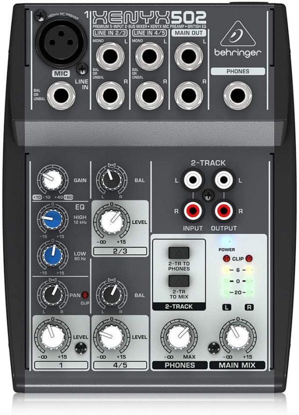 BEHRINGER, 5, 3-Pin XLR, 1/4" TRS Phone (502)