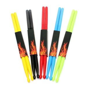 Nylon Drumstick 5 Color Plastic Stick Drum Sticks Fitness