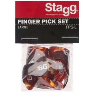 Stagg Finger Pick Set, Large