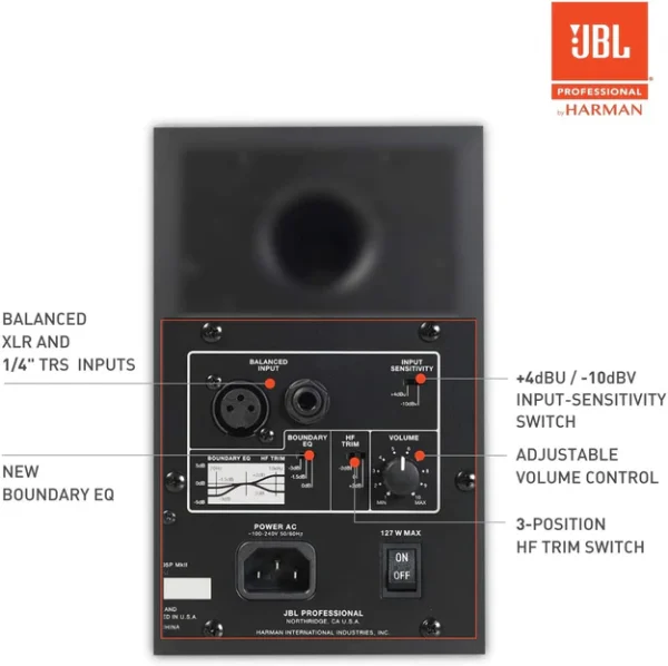JBL Studio Monitor, Black, (305PMKII) "Pair" - Image 2