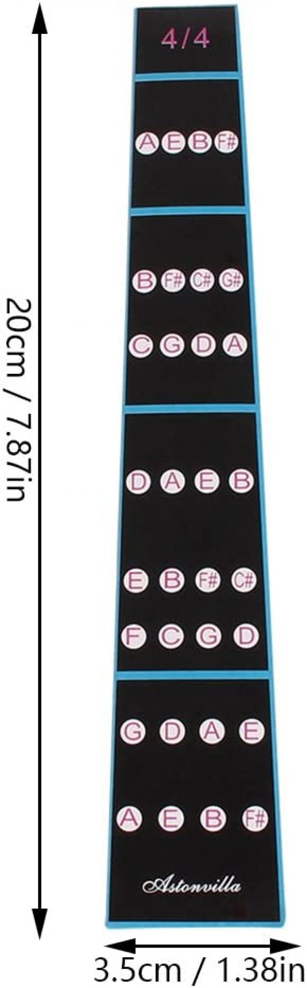 Violin Finger Guide Fingerboard Sticker, Removable 4/4 Violin Fiddle Finger Fingerboard Fretboard Sticker for Beginners Practice - Image 3