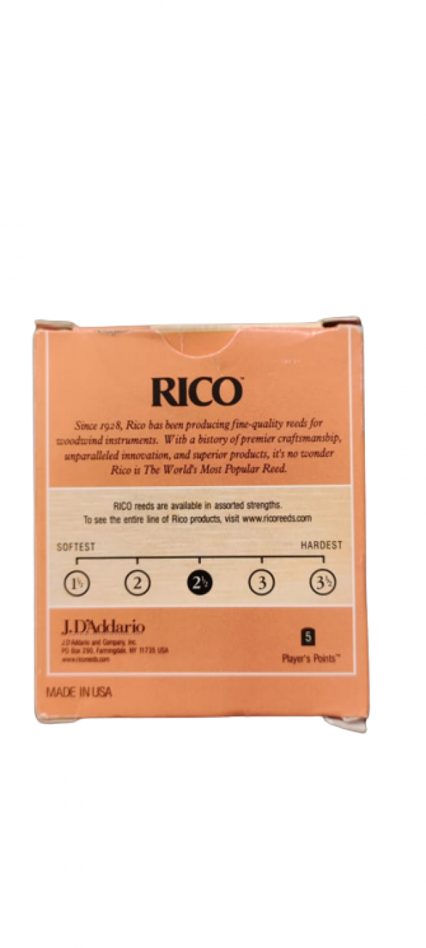RICO  Bb Sax Reeds  2.5 - Image 2
