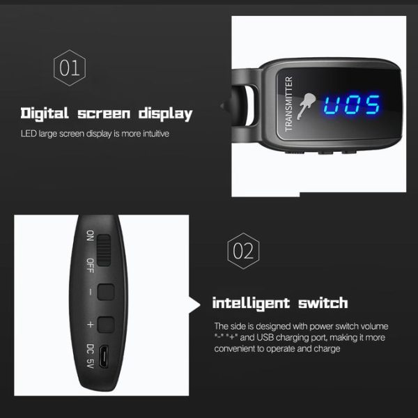 Wireless Guitar System & Wireless Audio Amplification System _ U12DX - Image 3