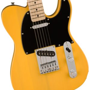 Squier Sonic® Telecaster®, Maple Fingerboard, Black Pickguard, Butterscotch Blonde