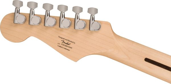 Squier Sonic® Stratocaster®, Maple Fingerboard, White Pickguard, Black - Image 2